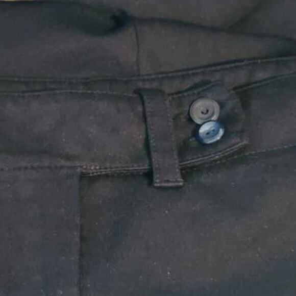 Eileen Fisher Rayon Nylon Stretch Wide Leg Ponte Pants Black Large - Picture 10 of 11